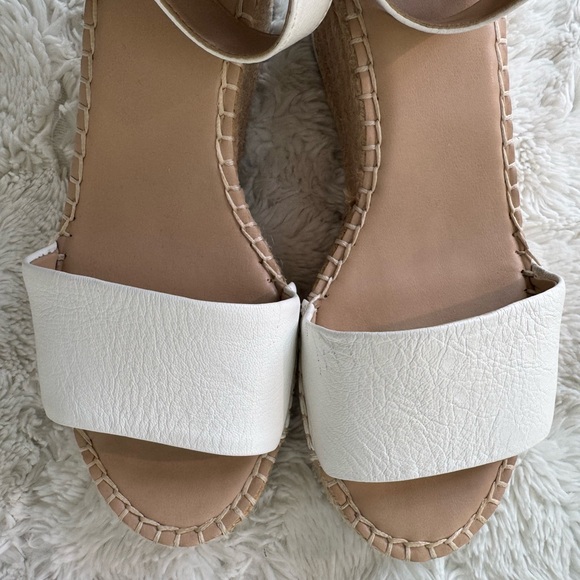 Women's Franco Sarto White Espadrille Wedges - Picture 5 of 11
